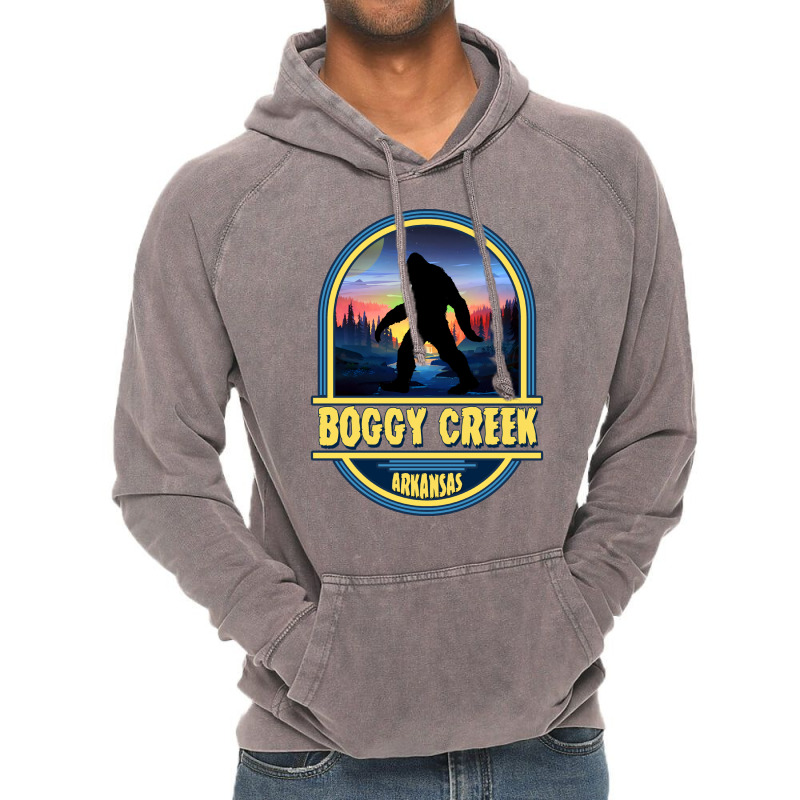 Boggy Creek, Arkansas Travel Badge Vintage Hoodie by nustadtulif | Artistshot