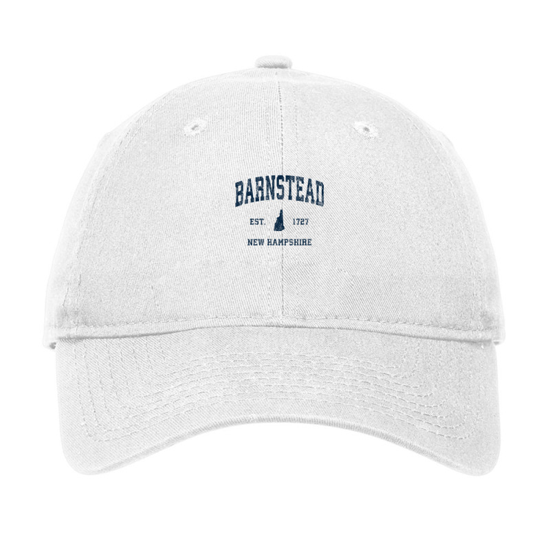 Barnstead New Hampshire Nh Vintage Athletic Navy Sports Desi Adjustable Cap by nyiokamonodw | Artistshot