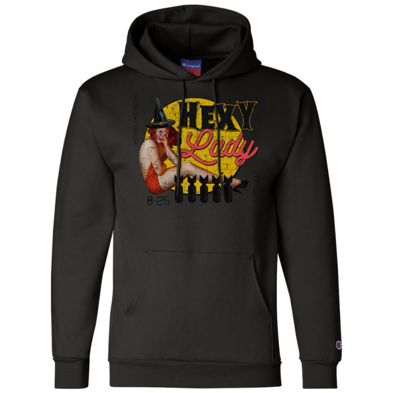 Ww2 Nose Art, Distressed And Faded (10) Champion Hoodie | Artistshot