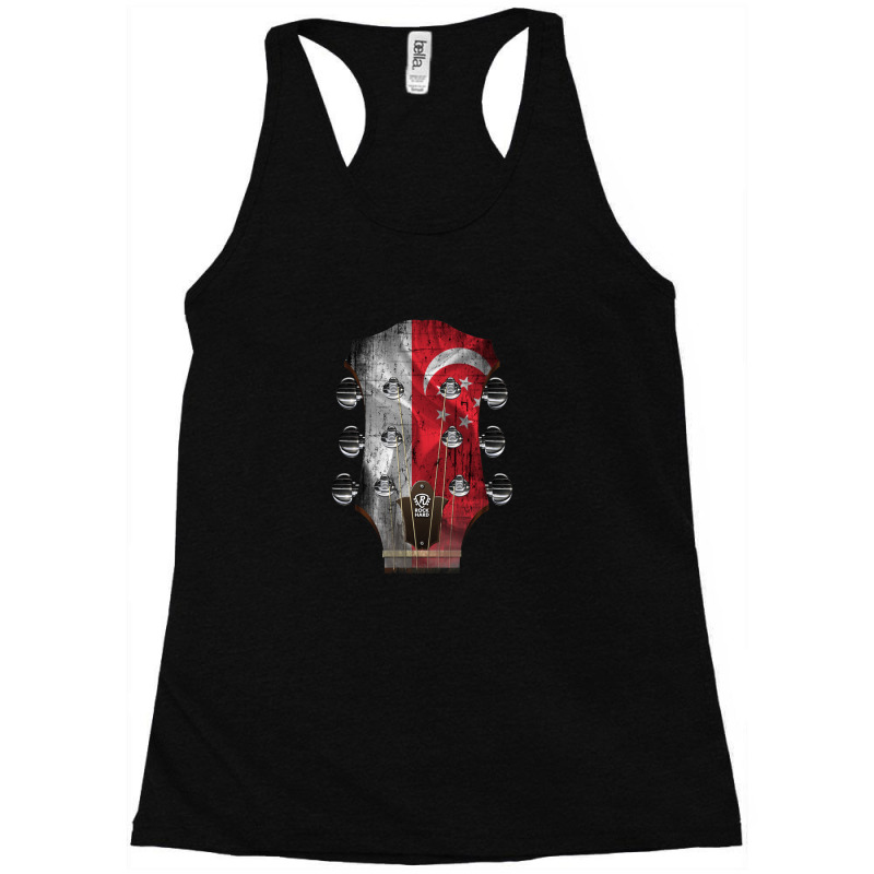 Guitar Headstock Singapore Racerback Tank by BlondinaKovacevic | Artistshot