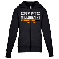 Millionaire Masterplan Bitcoin Crypto Millionaire Loading T Shirt Youth Zipper Hoodie | Artistshot