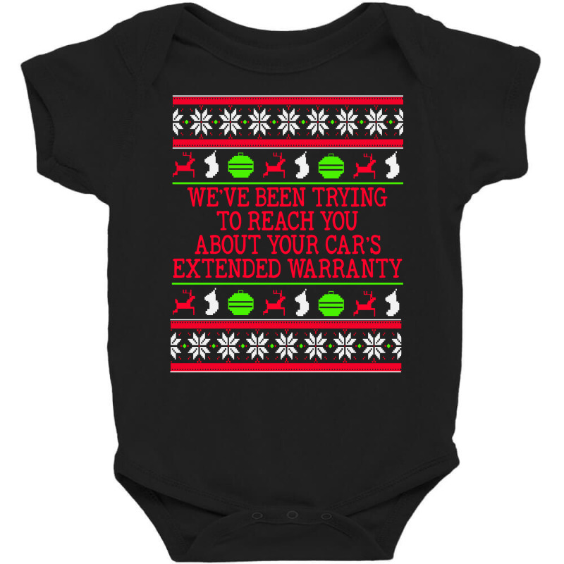 Ugly Christmas Sweater Car's Extended Warranty Meme Graphic Long Sleev Baby Bodysuit by vietnammmm | Artistshot