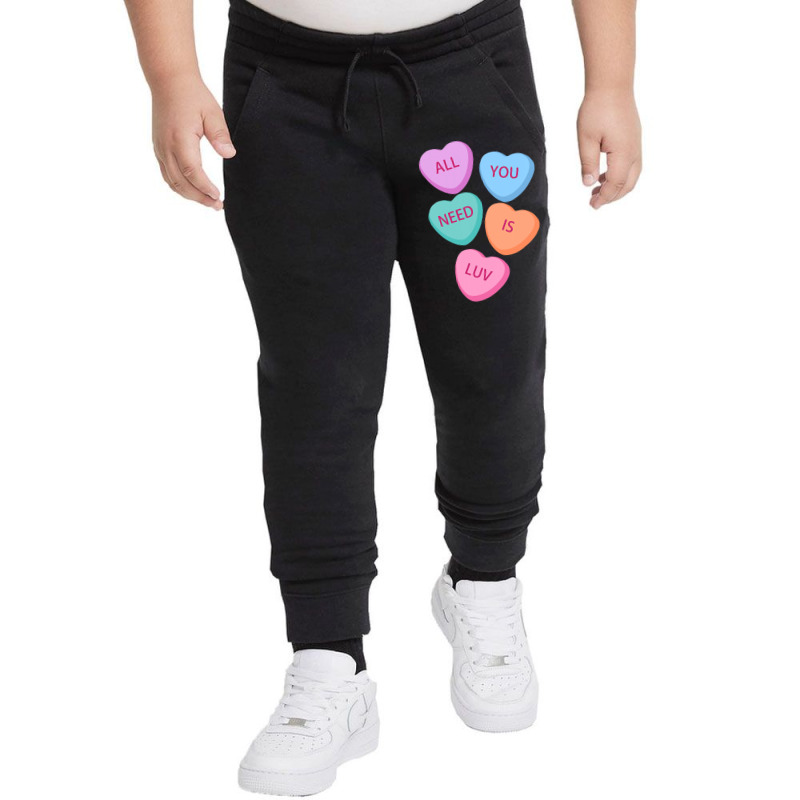 All You Need Is Luv Hearts Candy Love Valentine S Youth Jogger by joseph89 | Artistshot