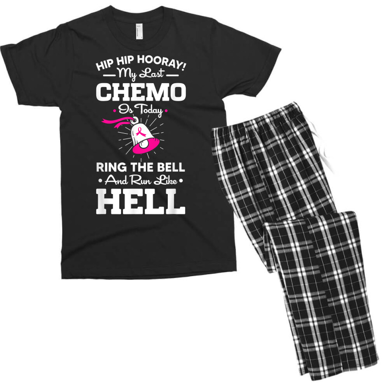 Last Chemo Today Ring The Bell Cancer Awareness Day Warrior T Shirt Men's T-shirt Pajama Set | Artistshot