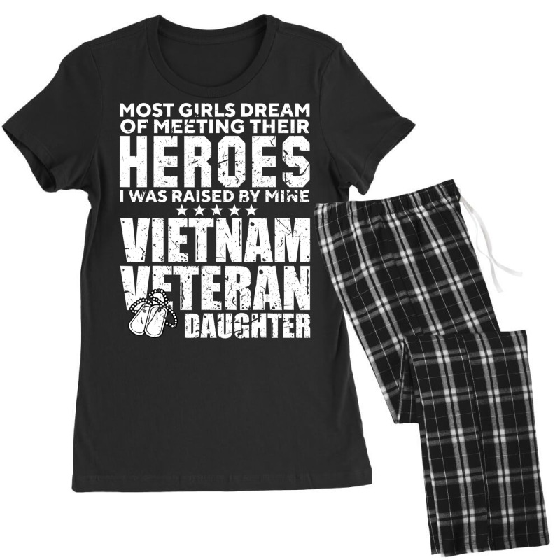 Limited Edition Vietnam Veteran Daughter Raised By Mine Cool Women's Pajamas Set by fenderbendable | Artistshot