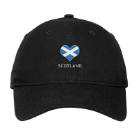 Love Scotland Scottish Flag Encased In A Love Heart Adjustable Cap | Artistshot