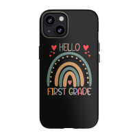 Hello First Grade Rainbow Back To School Teachers Kids Girls Iphone 13 Case | Artistshot