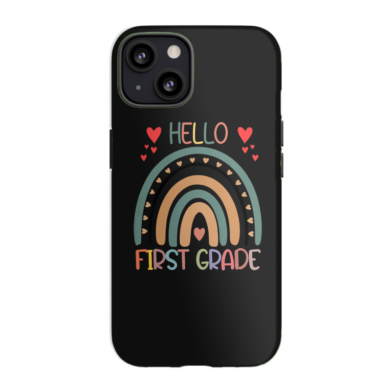 Hello First Grade Rainbow Back To School Teachers Kids Girls Iphone 13 Case | Artistshot