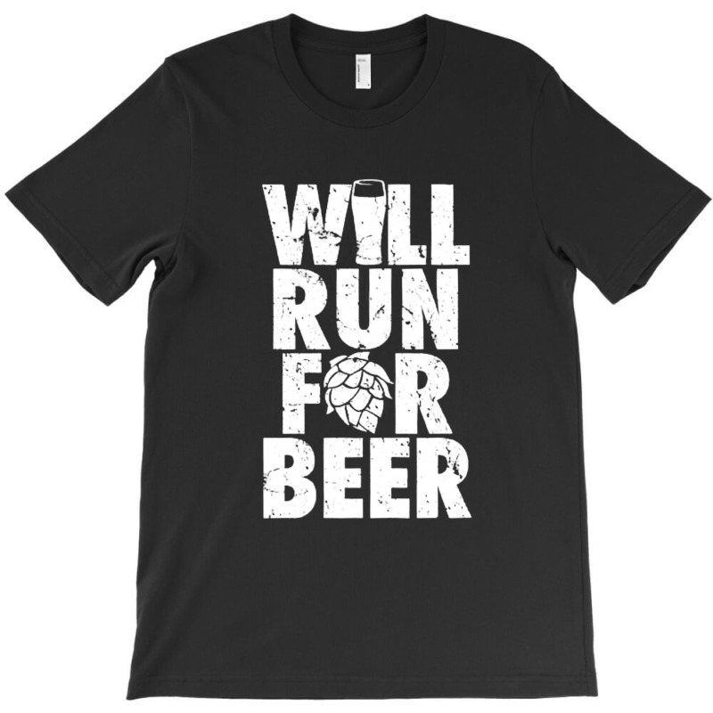 Will Run For Beer St. Patrick's Day Gift T-Shirt by hoainv | Artistshot