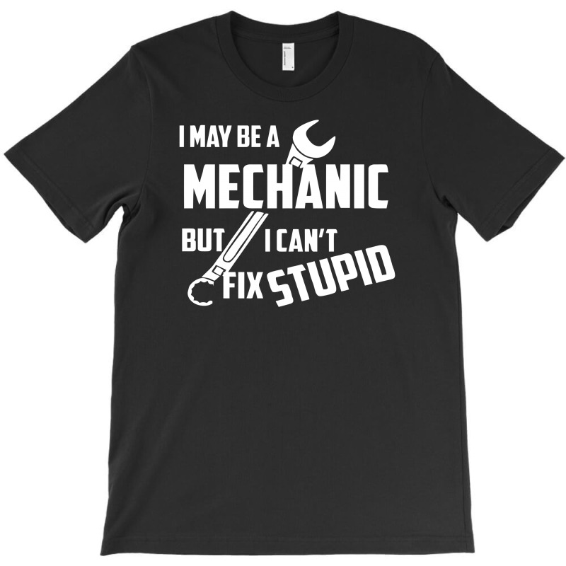 I May Be A Mechanic But I Can't Fix Stupid T-shirt | Artistshot