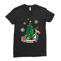 Quick Draw Mcgraw Around The Christmas Tree 1 Ladies Fitted T-shirt | Artistshot