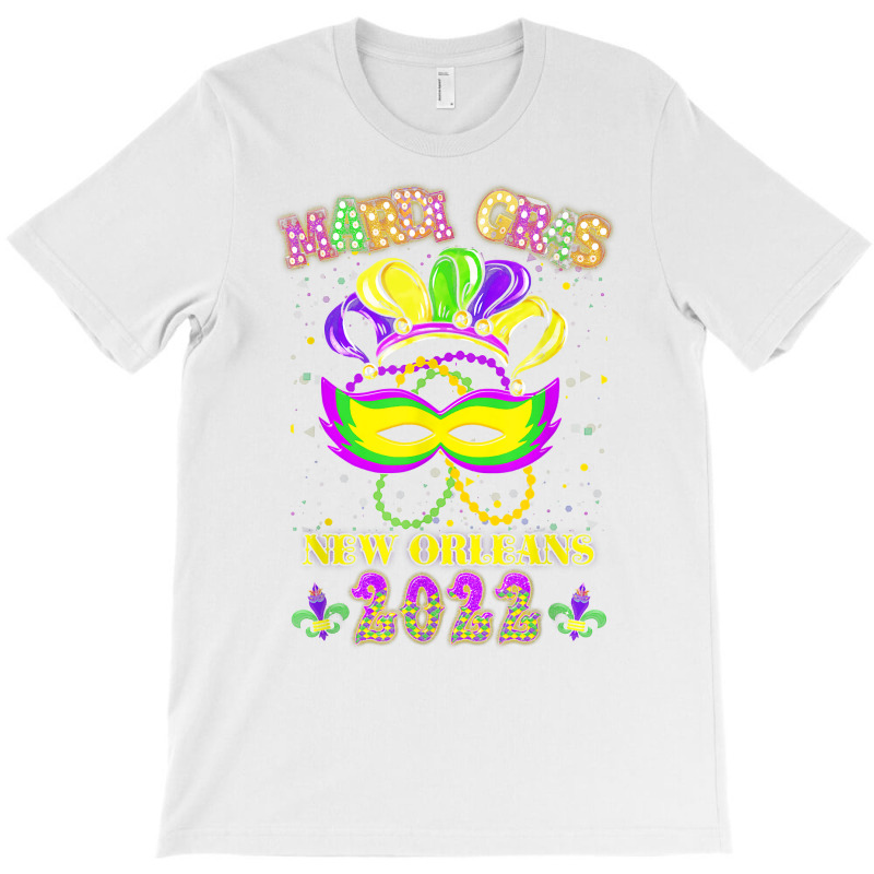 Mardi Gras 2022 New Orleans Costume Mask Design T Shirt T-shirt | Artistshot