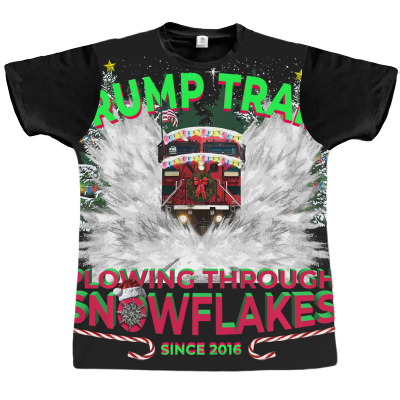 Trending Plow Snowflakes This Christmas & Don A Maga Trump Train 2024 Graphic T-shirt by yumgaugeteuda | Artistshot