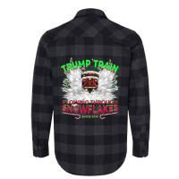 Trending Plow Snowflakes This Christmas & Don A Maga Trump Train 2024 Flannel Shirt | Artistshot