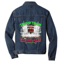 Trending Plow Snowflakes This Christmas & Don A Maga Trump Train 2024 Men Denim Jacket | Artistshot