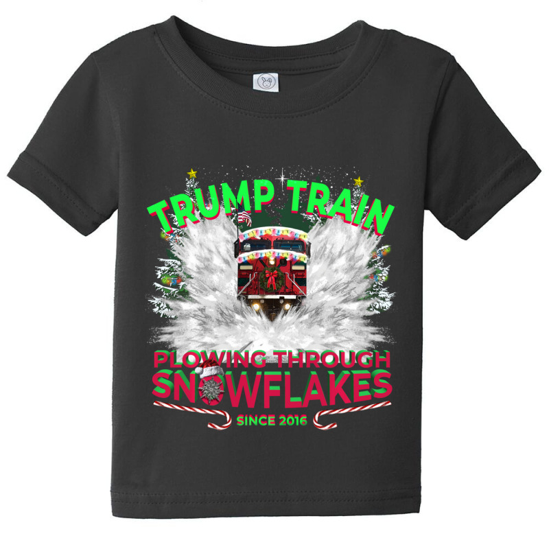 Trending Plow Snowflakes This Christmas & Don A Maga Trump Train 2024 Baby Tee by yumgaugeteuda | Artistshot