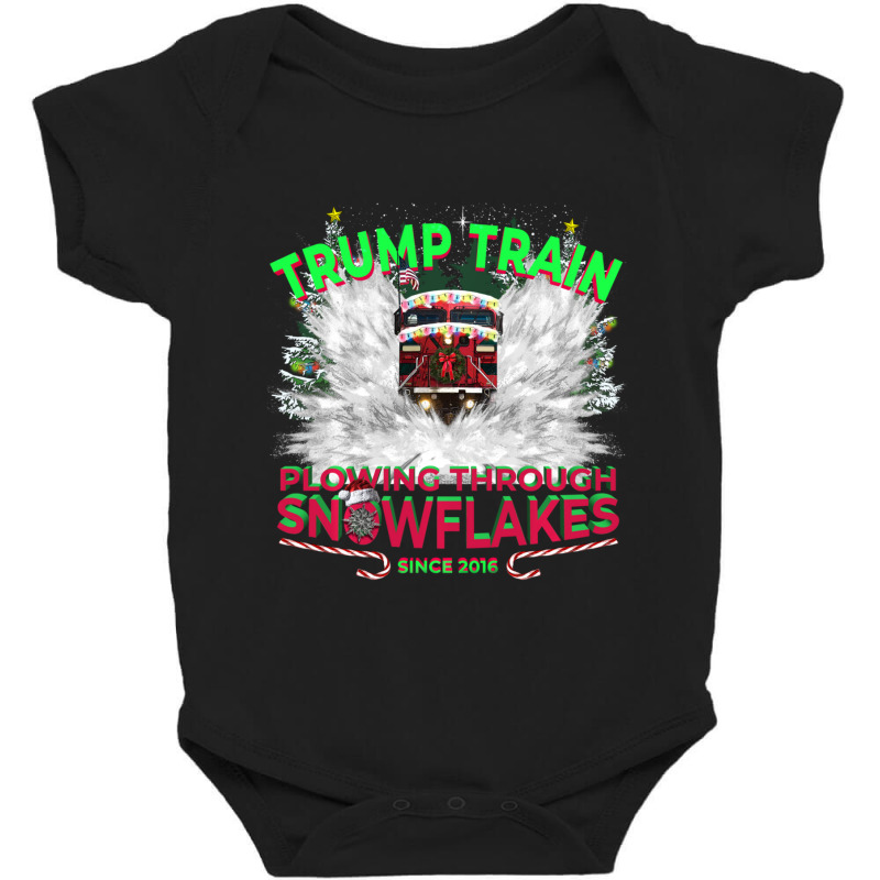 Trending Plow Snowflakes This Christmas & Don A Maga Trump Train 2024 Baby Bodysuit by yumgaugeteuda | Artistshot