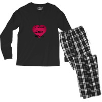 I Love Latin Music Stickers Men's Long Sleeve Pajama Set | Artistshot