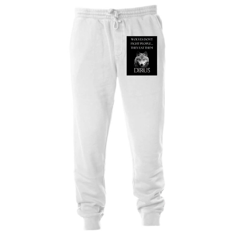 Dirus   Wolves Don't Fight People... They Eat Them Unisex Jogger by oubaydkukmanz | Artistshot