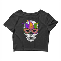 Mardi Gras Skull Shirt Party Mask Parade Costume Premium T Shirt Crop Top | Artistshot