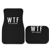 Wtf Who Turning Fifty 50 Years Old Funny 50th Birthday Full Set Car Mats | Artistshot