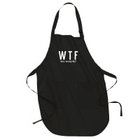 Wtf Who Turning Fifty 50 Years Old Funny 50th Birthday Full-length Apron | Artistshot