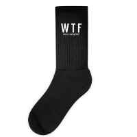 Wtf Who Turning Fifty 50 Years Old Funny 50th Birthday Socks | Artistshot