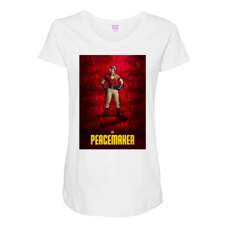 Amazing Peacemaker Graphic Maternity Scoop Neck T-shirt | Artistshot