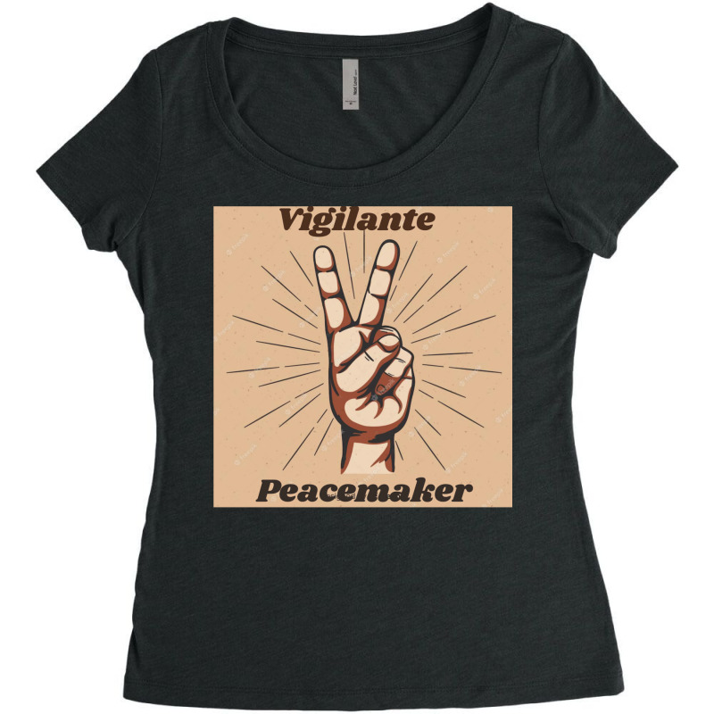 Vigilante Peacemaker 20 Women's Triblend Scoop T-shirt | Artistshot