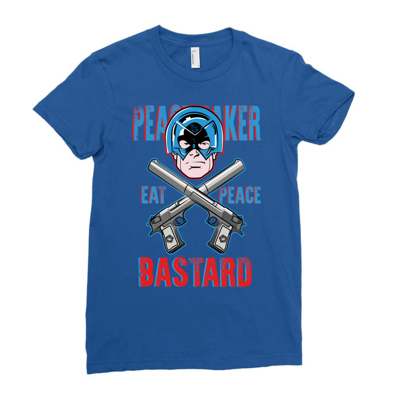 Superhero Peacemaker Eat Peace Bastardperfect Design For Men & Women Ladies Fitted T-shirt | Artistshot