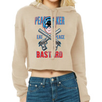 Superhero Peacemaker Eat Peace Bastardperfect Design For Men & Women Cropped Hoodie | Artistshot