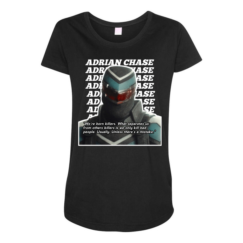 Vigilante Peacemaker Quotes   Adrian Chase 1 Maternity Scoop Neck T-shirt | Artistshot