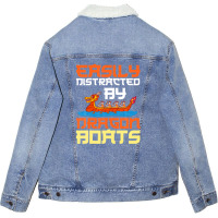 Dragon Boat Racing Festival Paddle Chinese Boating Unisex Sherpa-lined Denim Jacket | Artistshot