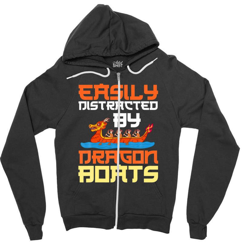 Dragon Boat Racing Festival Paddle Chinese Boating Zipper Hoodie by nyiokamonodw | Artistshot