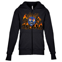 Spooky Island Youth Zipper Hoodie | Artistshot