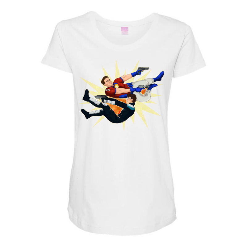 The Amazing Vigilante Peacemaker Maternity Scoop Neck T-shirt | Artistshot