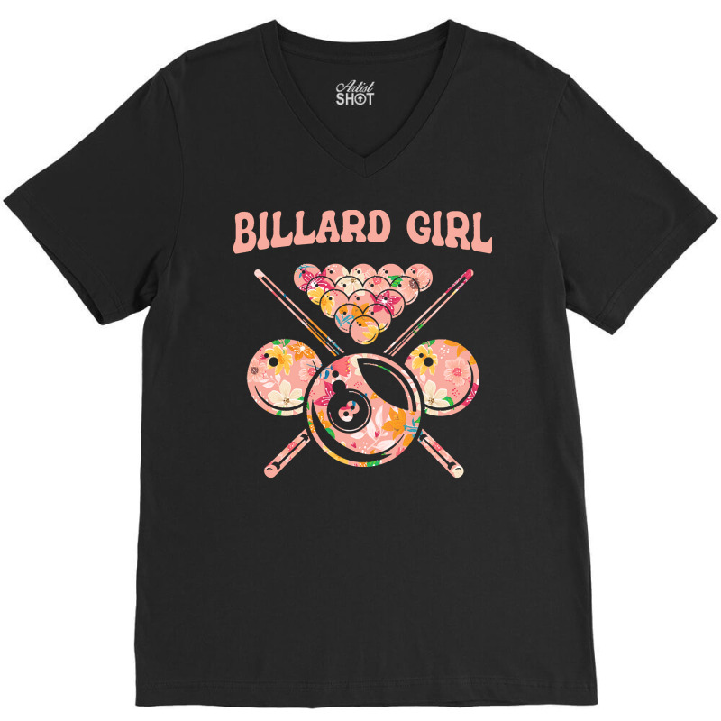 Billiard T  Shirt Billiard Pool Player Billard 8  Ball T  Shirt V-neck Tee | Artistshot