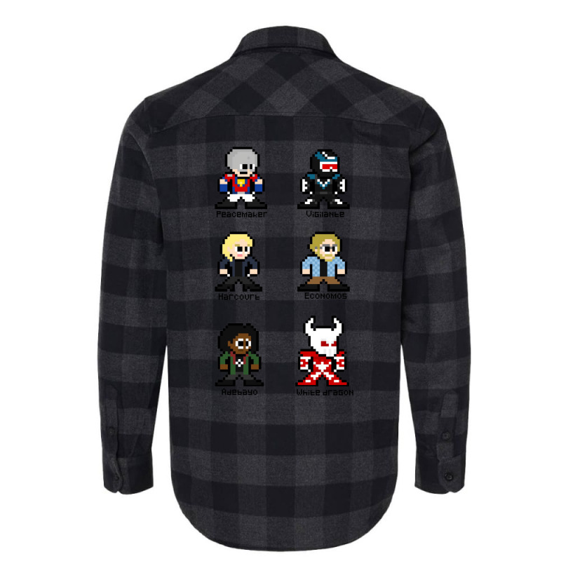 Peacemaker Characters Flannel Shirt | Artistshot