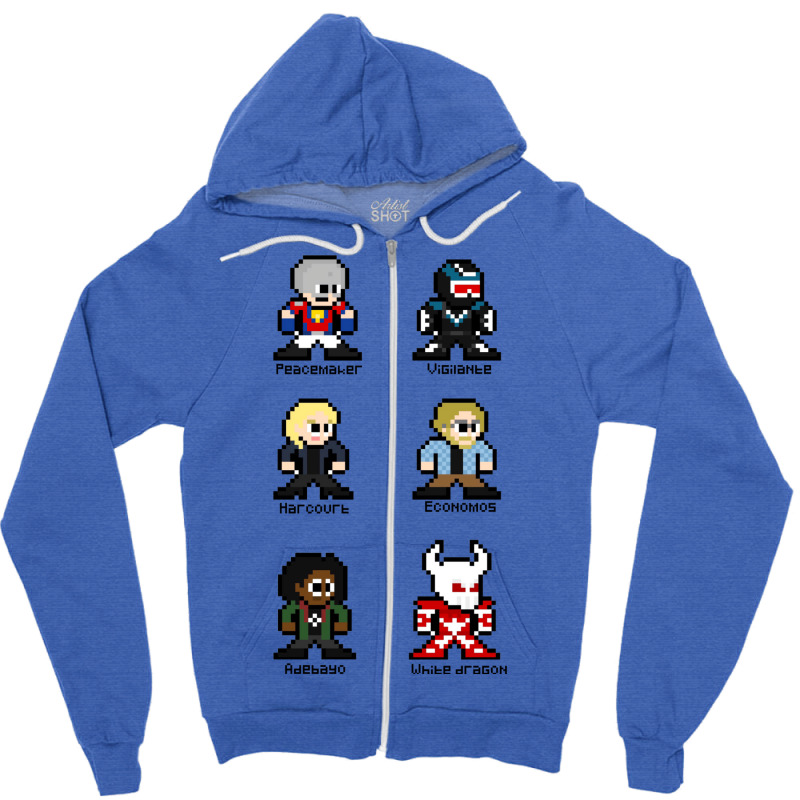 Peacemaker Characters Zipper Hoodie | Artistshot