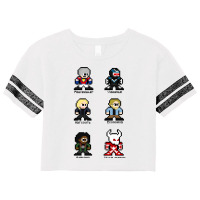 Peacemaker Characters Scorecard Crop Tee | Artistshot