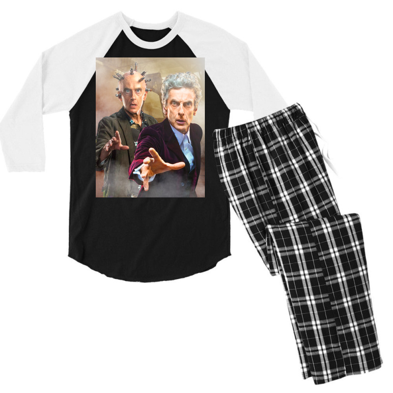 The Doctor Vs The Thinker Men's 3/4 Sleeve Pajama Set | Artistshot