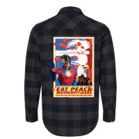 Peacemaker Eat Peace With Eagle Flannel Shirt | Artistshot