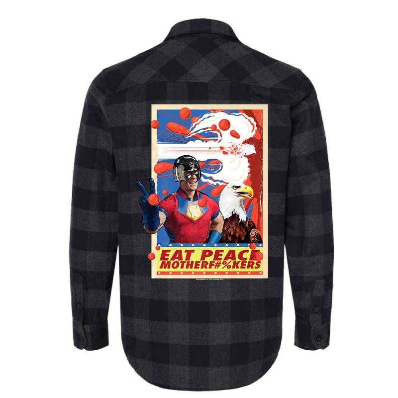 Peacemaker Eat Peace With Eagle Flannel Shirt | Artistshot