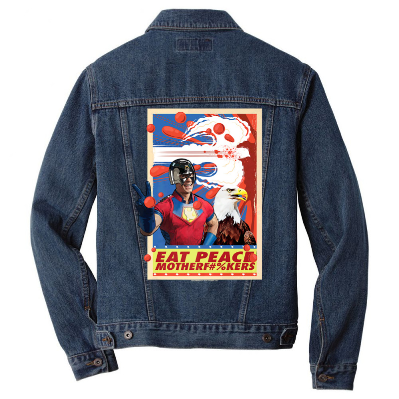 Peacemaker Eat Peace With Eagle Men Denim Jacket | Artistshot