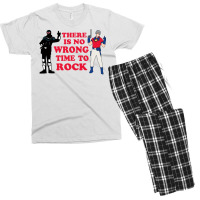 There Is No Wrong Time To Rock Men's T-shirt Pajama Set | Artistshot