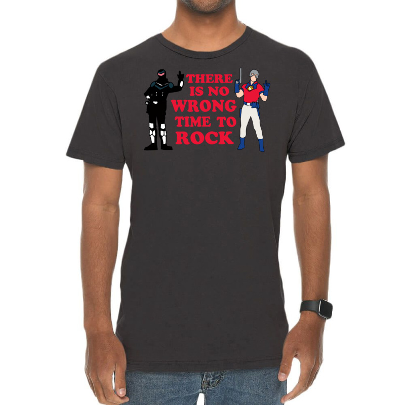 There Is No Wrong Time To Rock Vintage T-shirt | Artistshot