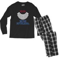 Vote We're Ruthless Feminist Patriotic Men's Long Sleeve Pajama Set | Artistshot