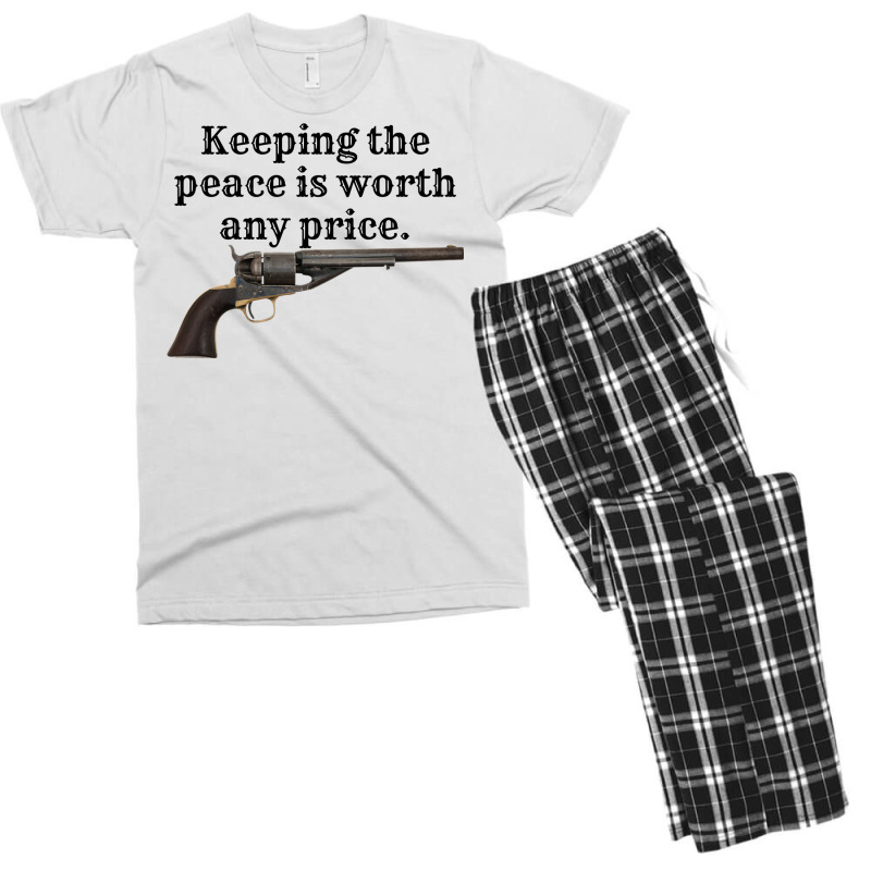 Peacemaker Funny Quote 3 Men's T-shirt Pajama Set | Artistshot