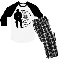 Every Girl Needs A Little Rip In Her Jeans Men's 3/4 Sleeve Pajama Set | Artistshot