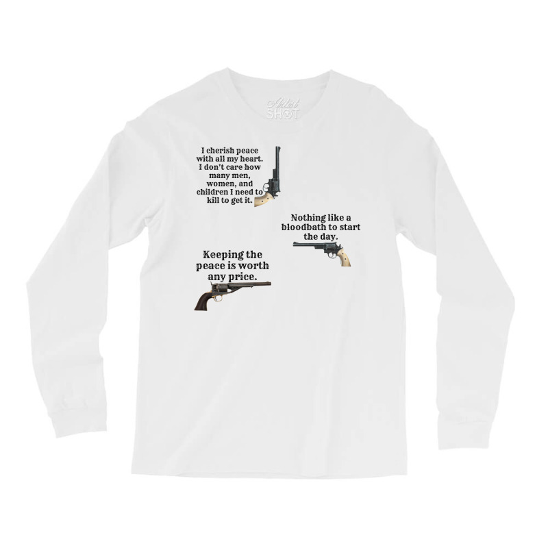 Peacemaker Funny Quotes Bundle Long Sleeve Shirts | Artistshot